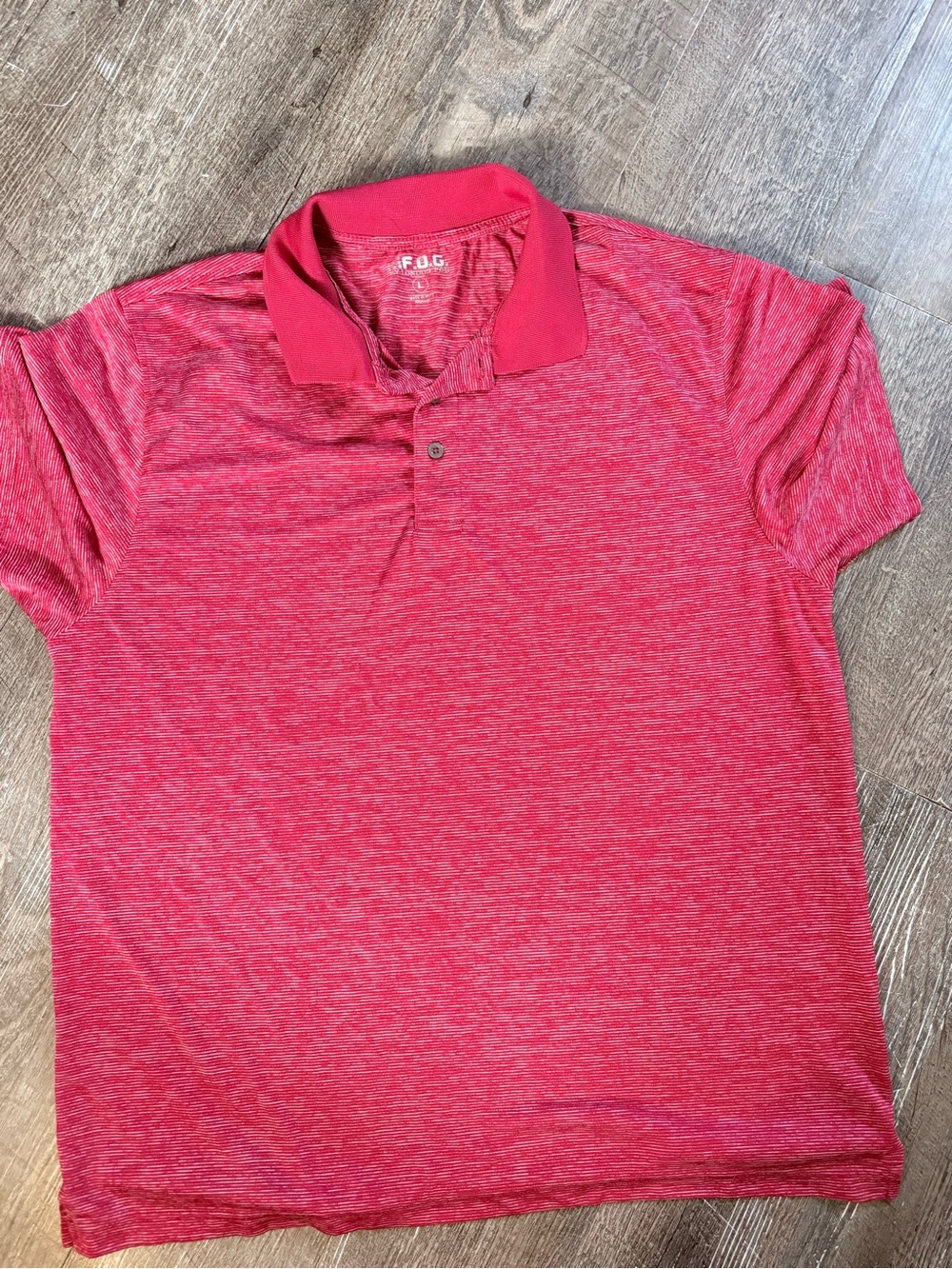 London Fog Men's Red Heather Polo Shirt